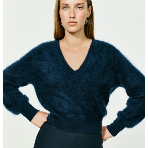 J.Crew Pencil Midi Skirt Four Season Stretch Navy Minimalist Classic US 12 NWT - Picture 3 of 11